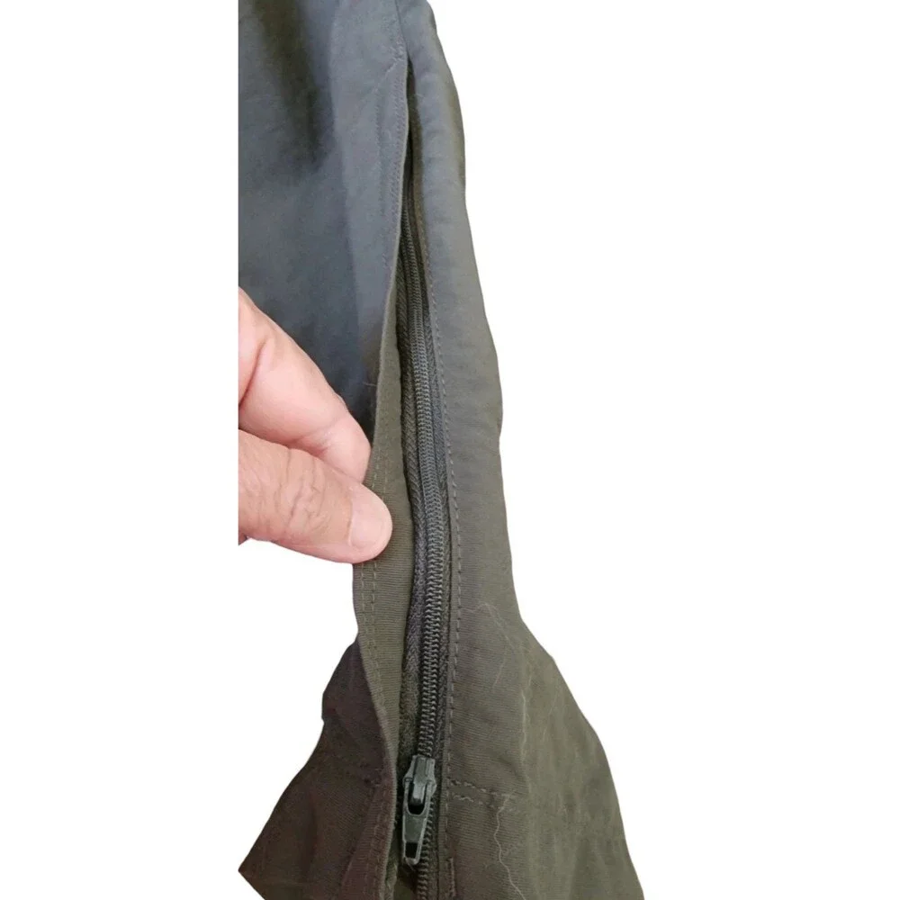 The North Face Convertible Cargo Pants Size XL Short Army Green Nylon